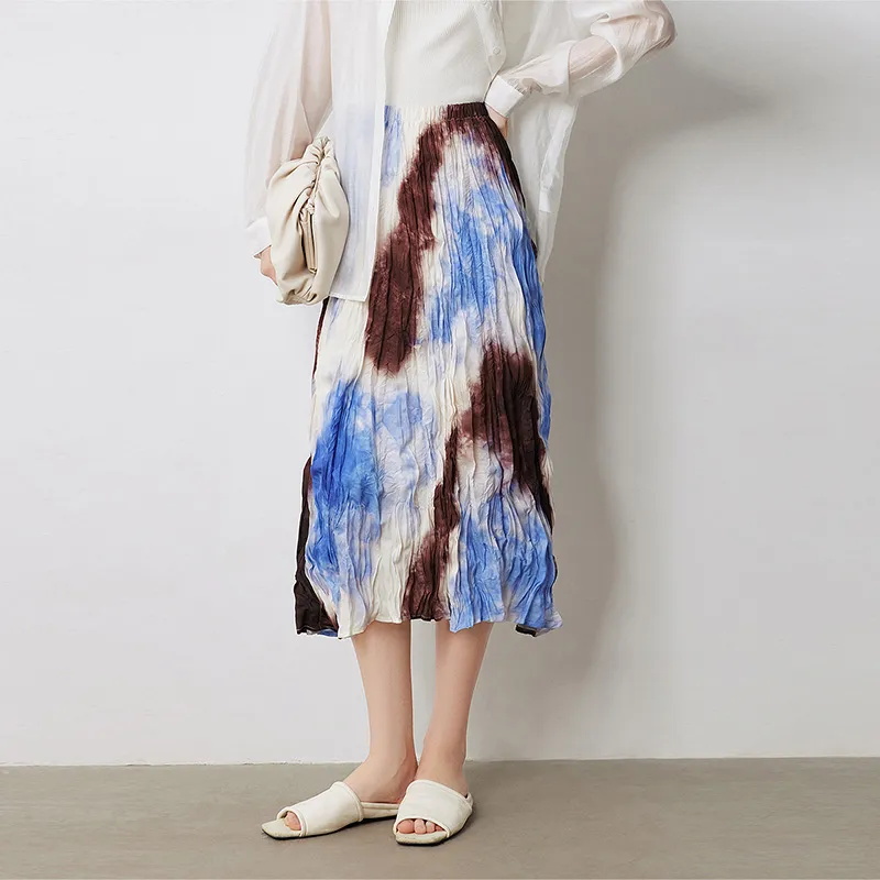 Initial Language Casual Long Skirts Women's-1