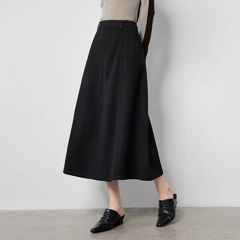 Initial Language Casual Long Skirts Women's-2