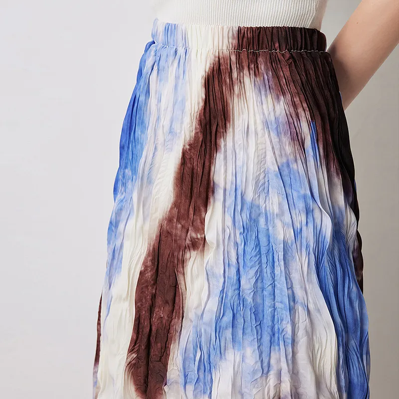 Initial Language Casual Long Skirts Women's-4