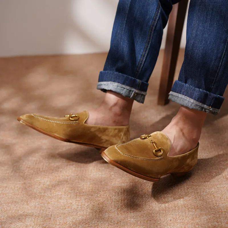 Kitamachi Loafers Men Peacock Blue/Sunset Brown/Inkstone Black/Dune White-27