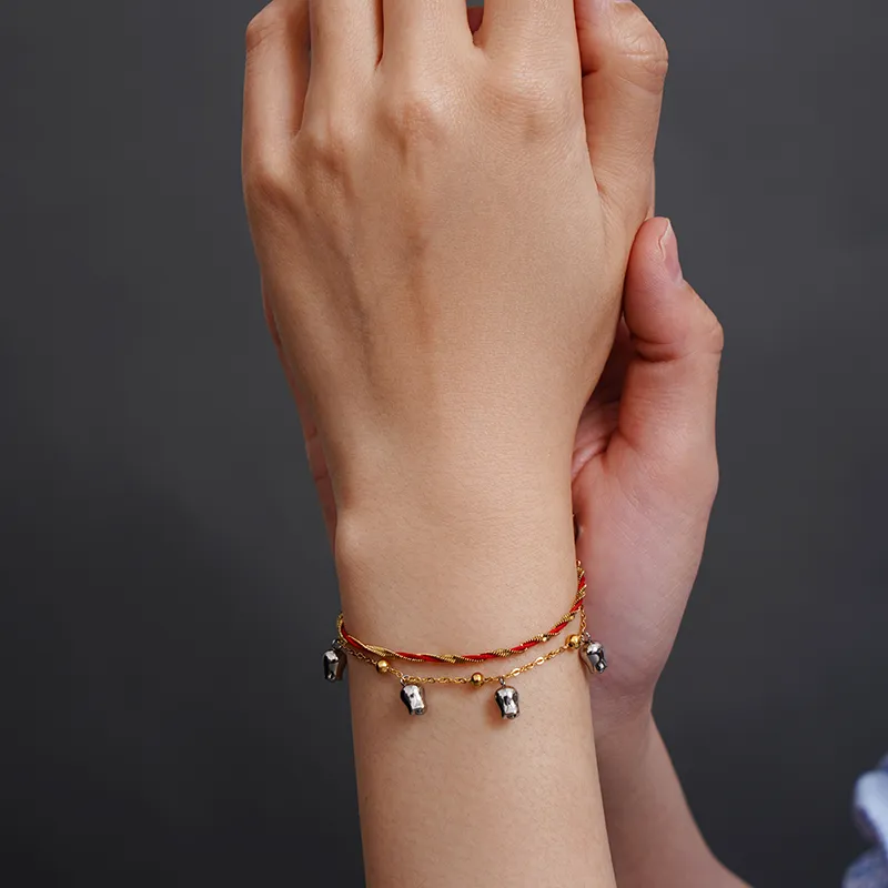 VK VINCENT＆KARINA Titanium Steel Bracelets Women's-5