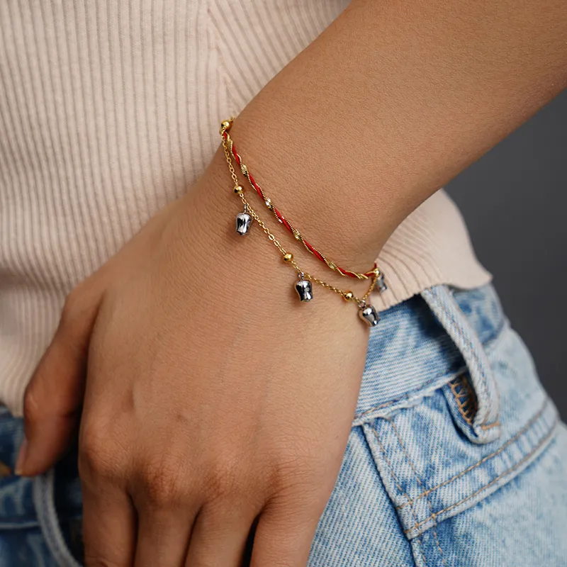 VK VINCENT＆KARINA Titanium Steel Bracelets Women's-4