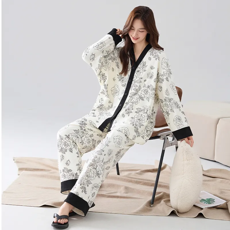 DanceBees Pajama Set Women's Standard Color-5