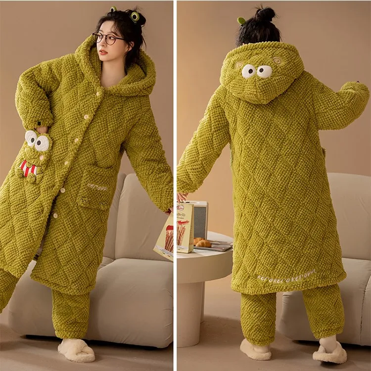 DanceBees Pajama Set Women's Green-4