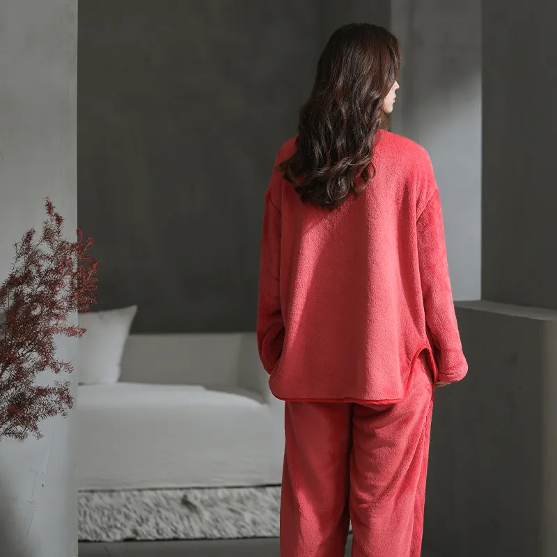 DanceBees Pajama Set Women's Red-2