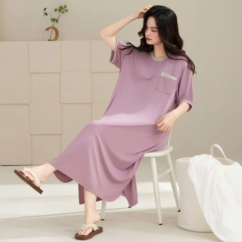 DanceBees Nightgown Women's Purple-4