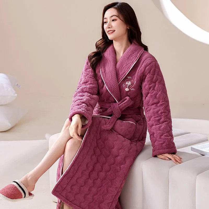 DanceBees Pajama Robe Women's Image Color-3
