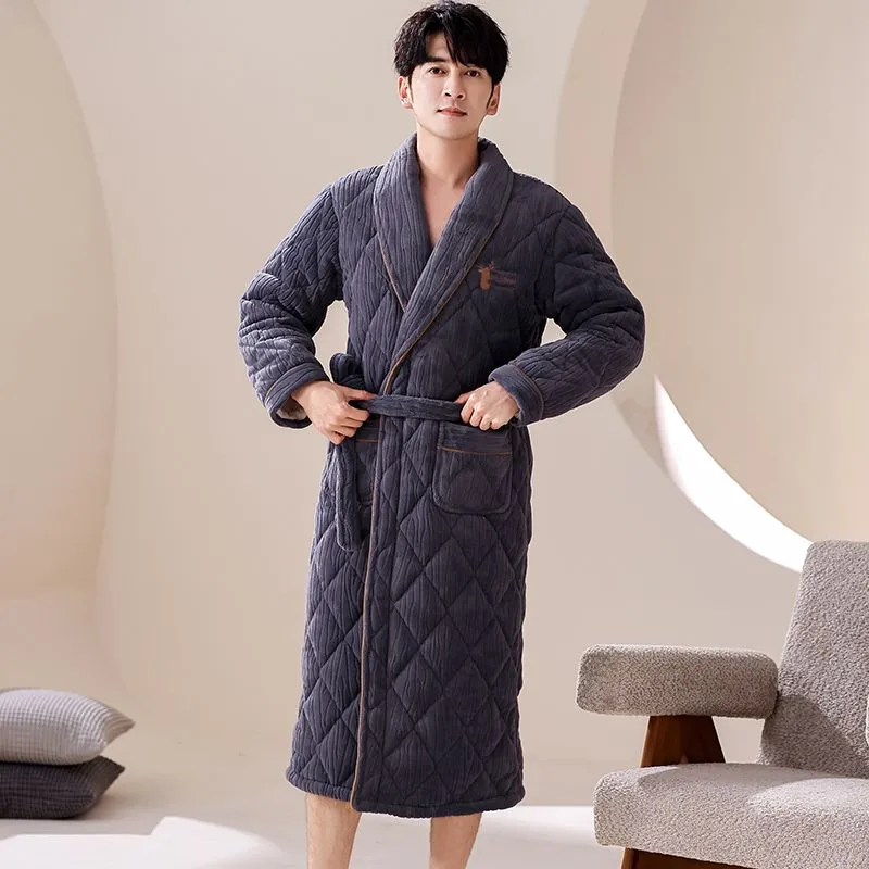DanceBees Pajama Robe Men's Standard Color-1