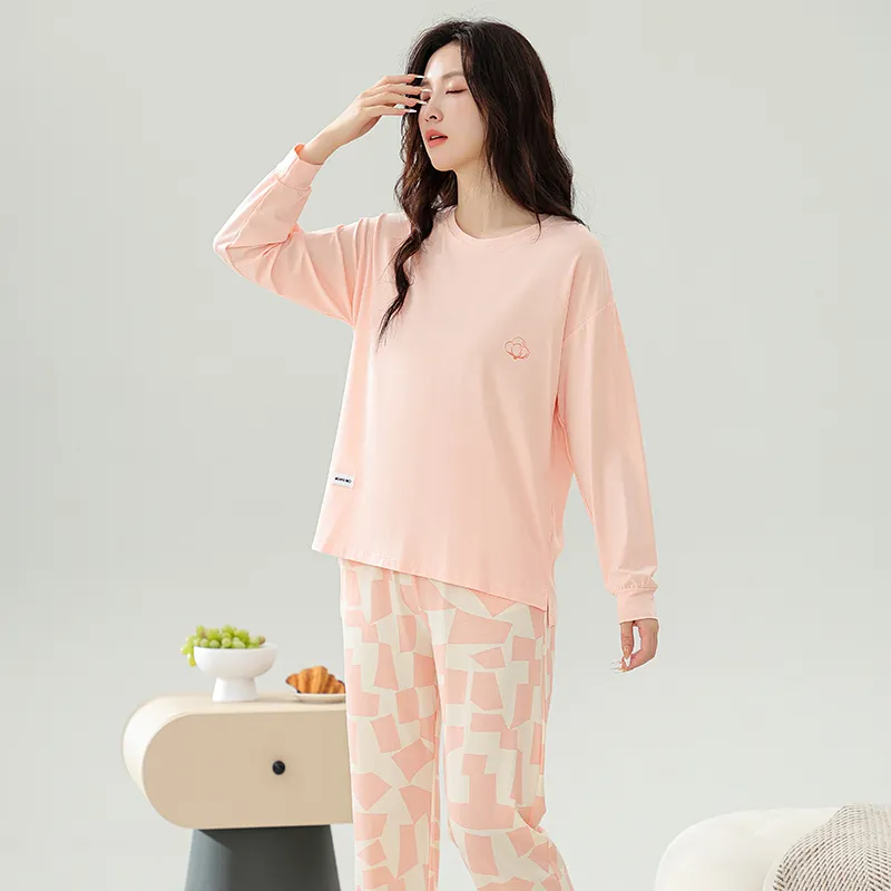 DanceBees Pajama Set Women's Pink-1
