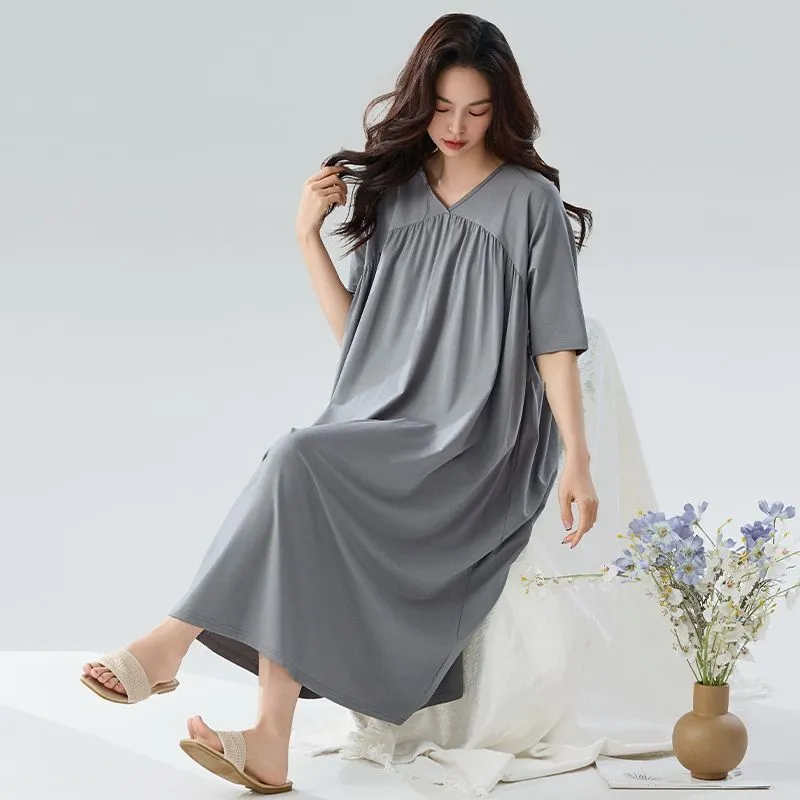 DanceBees Nightgown Women's Concrete Gray-2