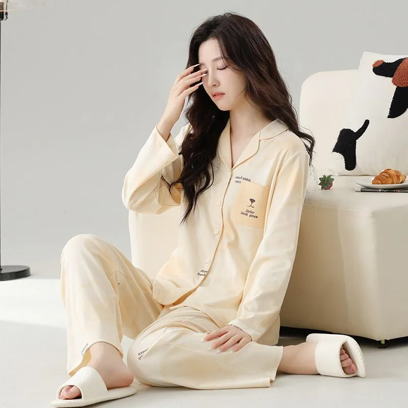 DanceBees Pajama Set Women's Apricot-1