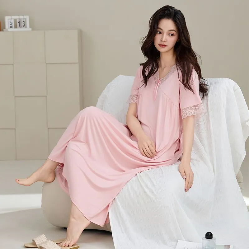 DanceBees Nightgown Women's Pink-1