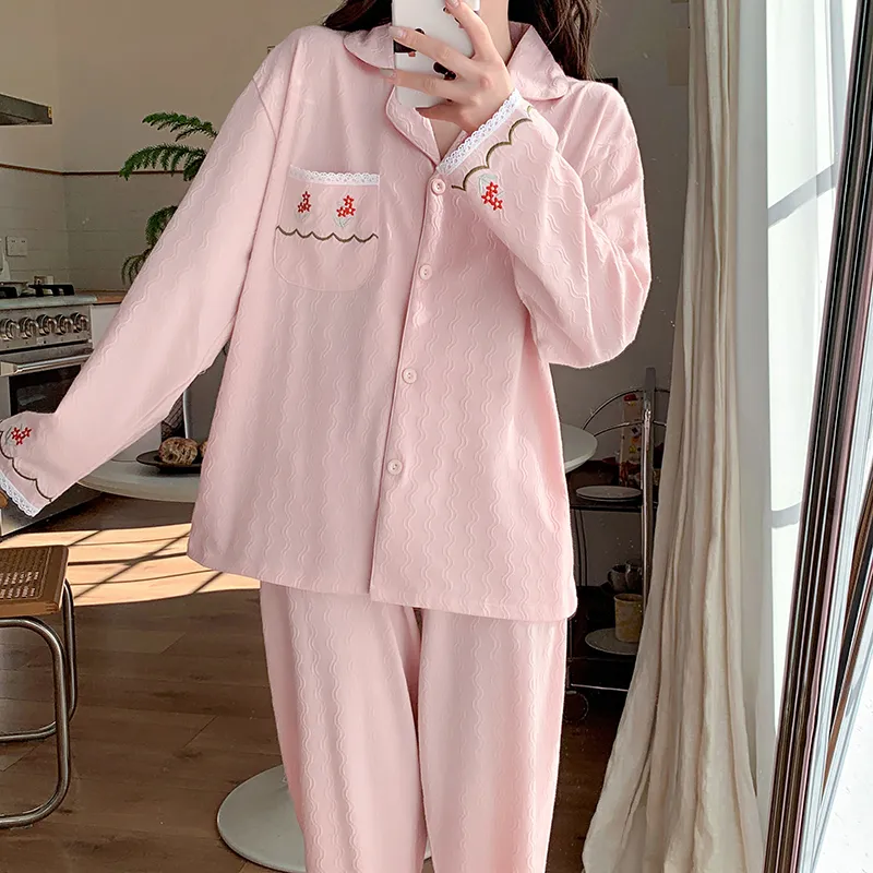 DanceBees Pajama Set Women's Pink-2