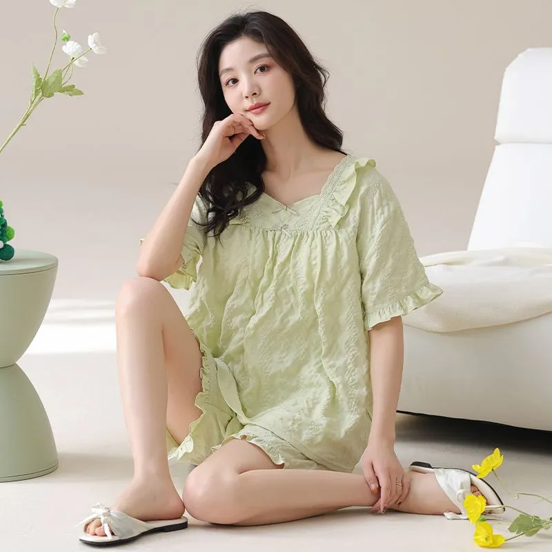 DanceBees Pajama Set Women's Green-3