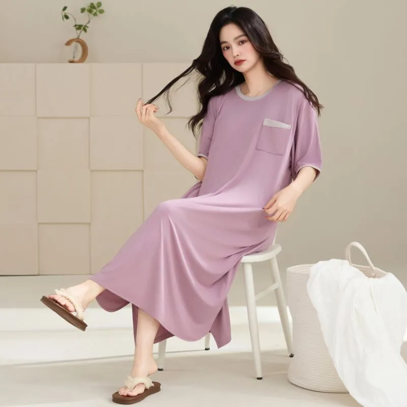 DanceBees Nightgown Women's Purple-1