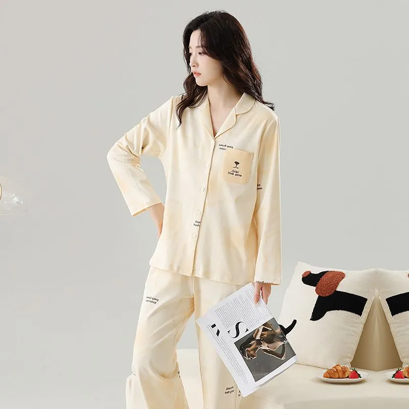 DanceBees Pajama Set Women's Apricot-4