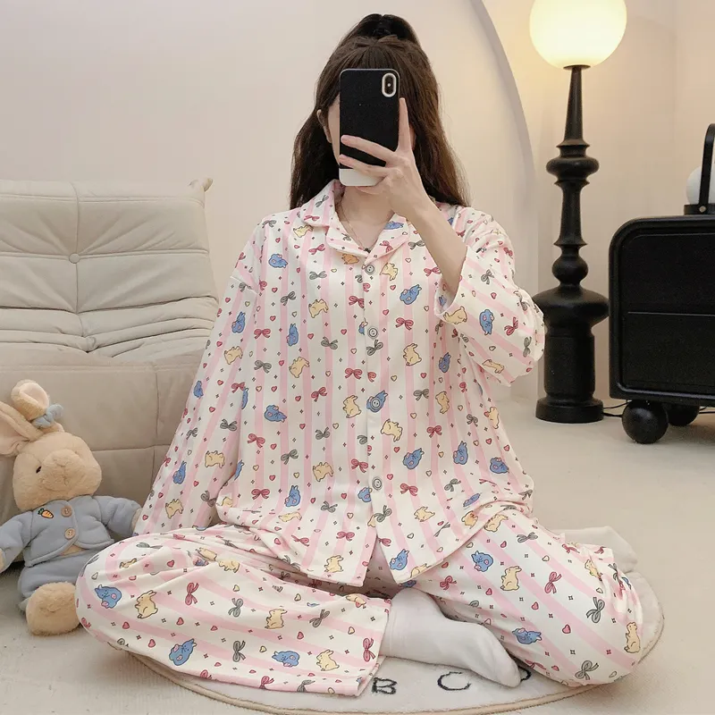 DanceBees Pajama Set Women's Apricot-2