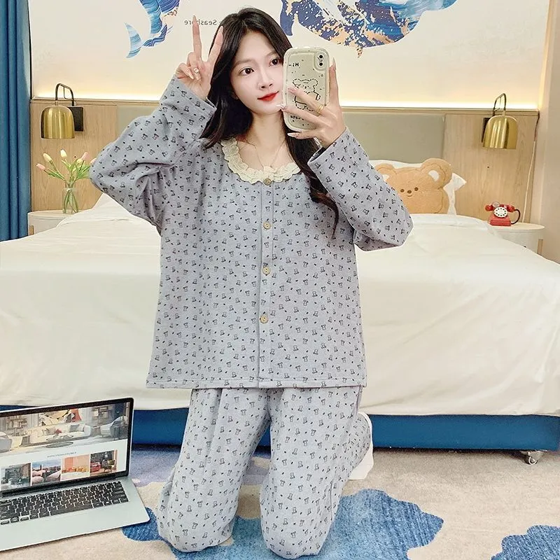 DanceBees Pajama Set Women's Standard Color-3