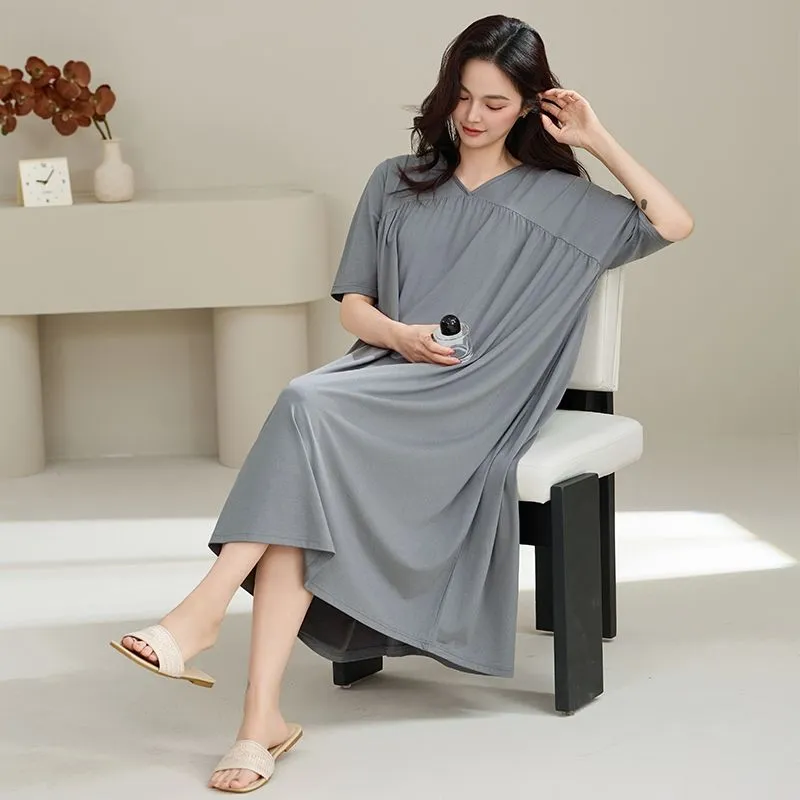 DanceBees Nightgown Women's Concrete Gray-1