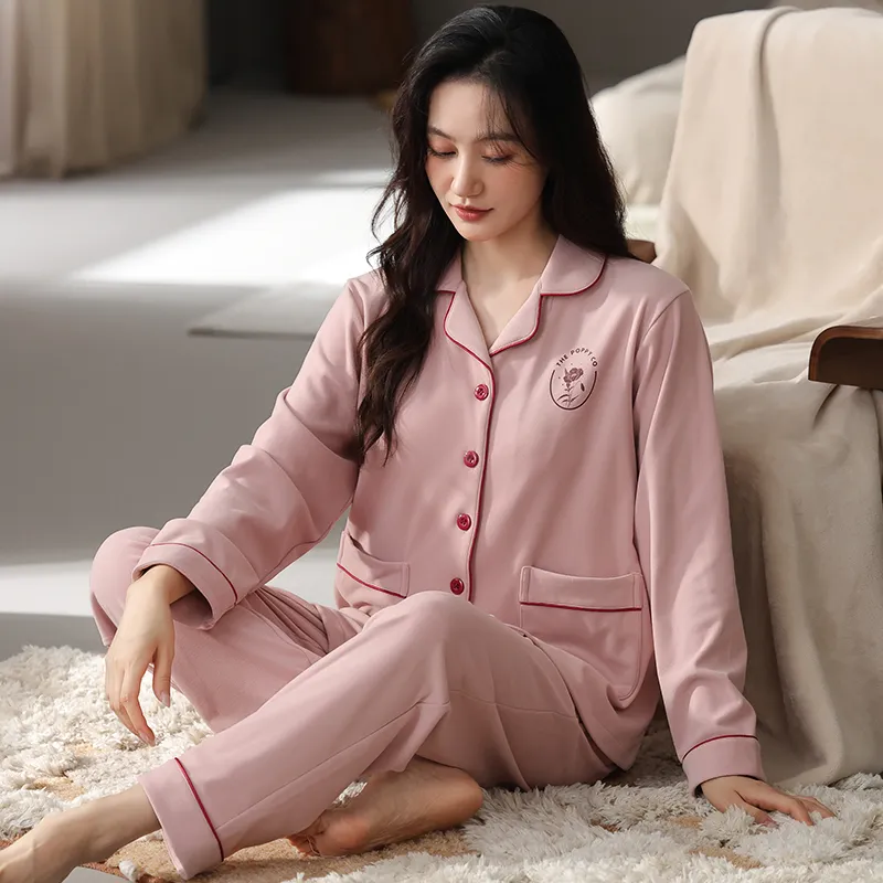 DanceBees Pajama Set Women's Pink-4