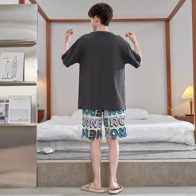 DanceBees Pajama Set Men's Standard Color-5