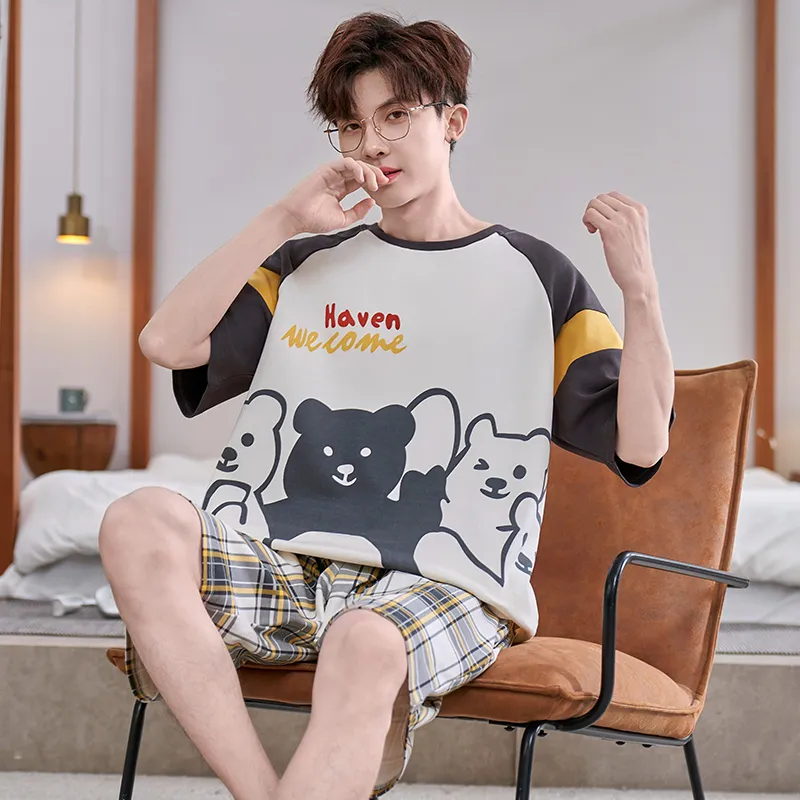 DanceBees Pajama Set Men's Standard Color-1