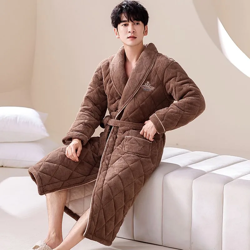 DanceBees Pajama Robe Men's Standard Color-1