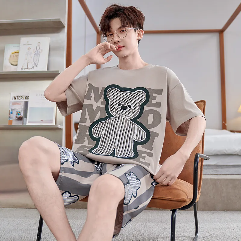 DanceBees Pajama Set Men's Image Color-2