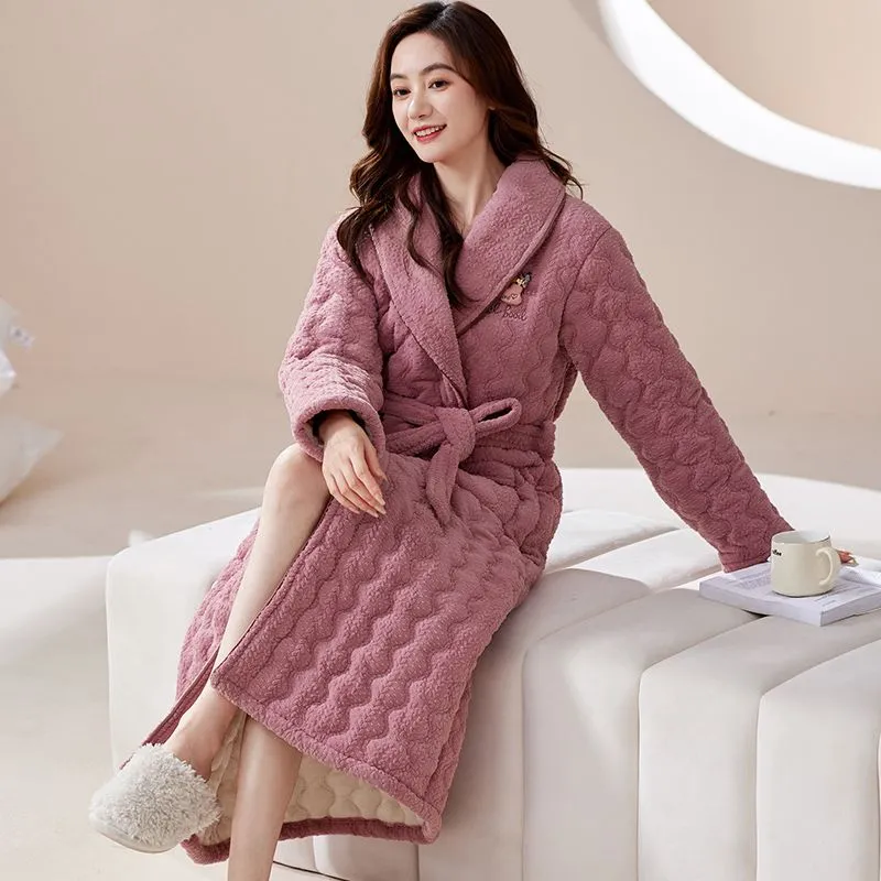 DanceBees Pajama Robe Women's Standard Color-3