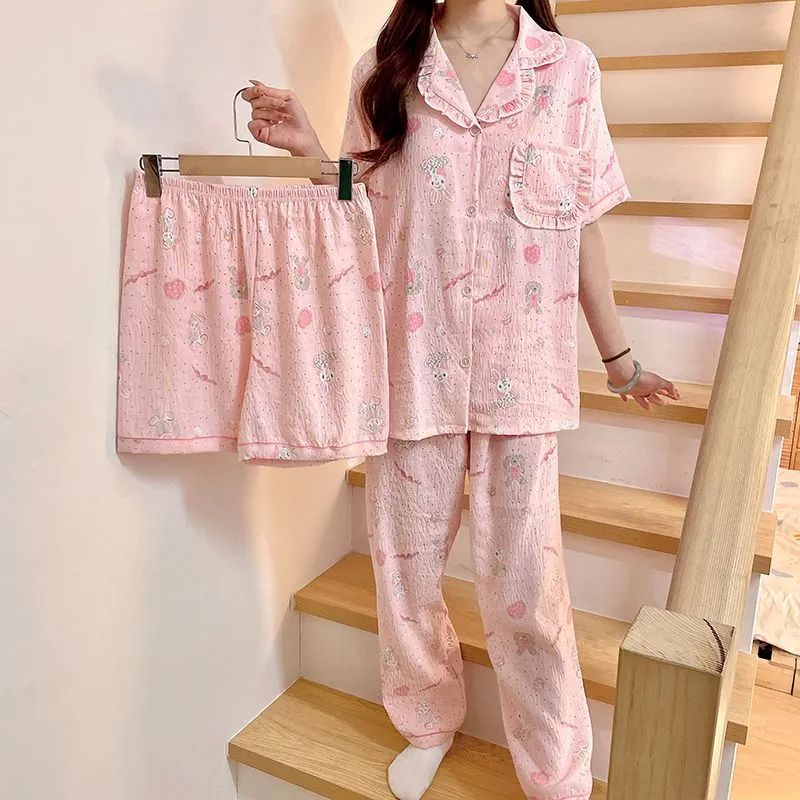 DanceBees Pajama Set Women's Pink-3
