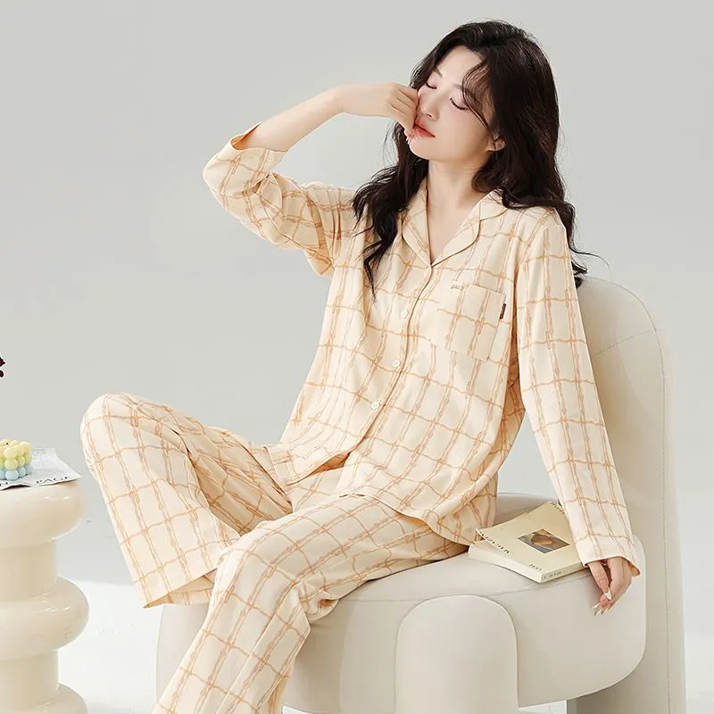 DanceBees Pajama Set Women's Apricot-1