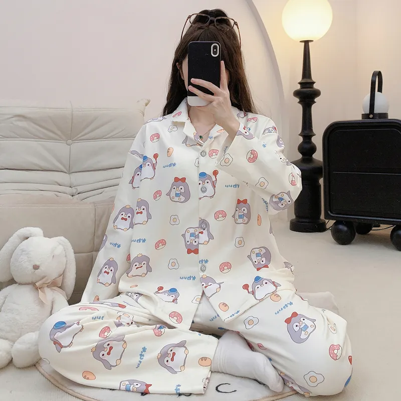 DanceBees Pajama Set Women's Apricot-2