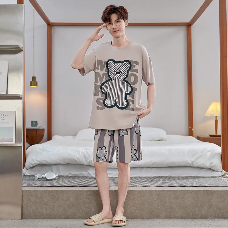 DanceBees Pajama Set Men's Image Color-4
