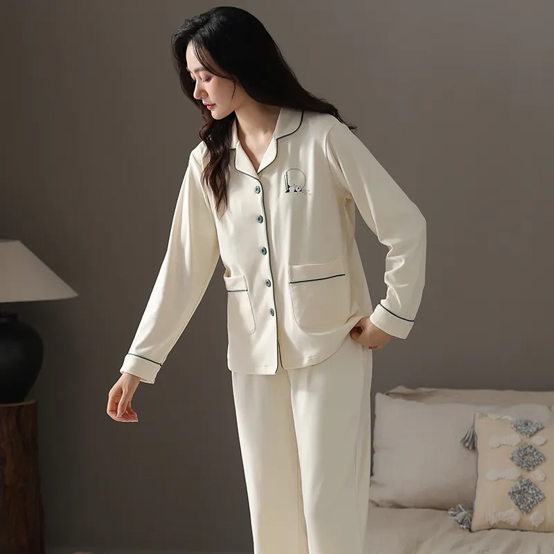 DanceBees Pajama Set Women's Apricot-2