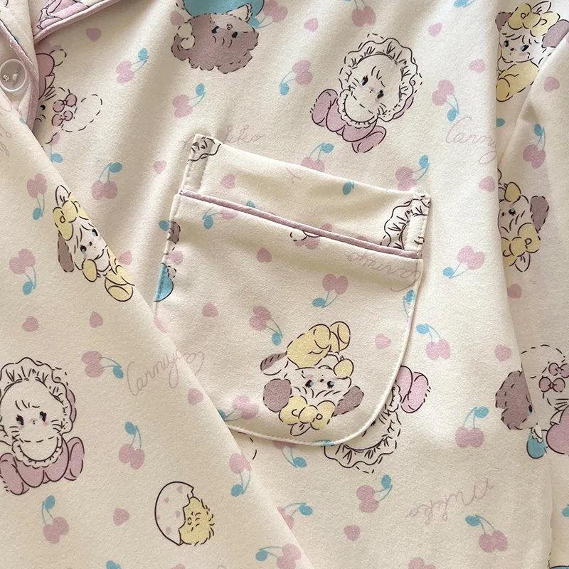 DanceBees Pajama Set Women's Apricot-4