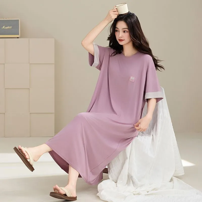 DanceBees Nightgown Women's Purple-4