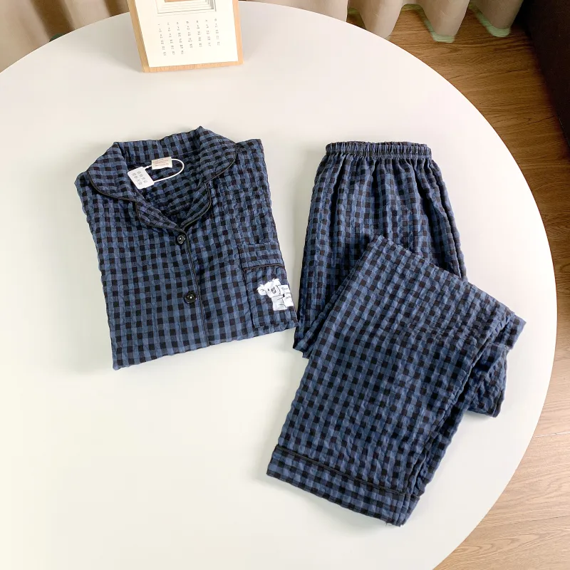 DanceBees Pajama Set Women's Dark Blue-3