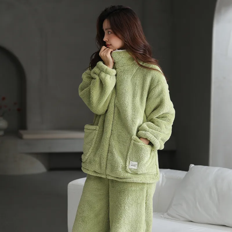 DanceBees Pajama Set Women's Green-1