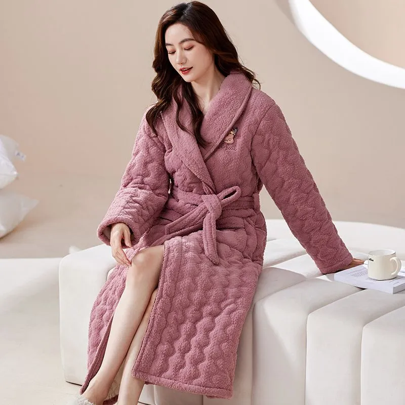 DanceBees Pajama Robe Women's Standard Color-2