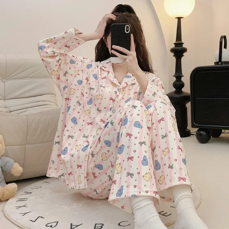 DanceBees Pajama Set Women's Apricot-1