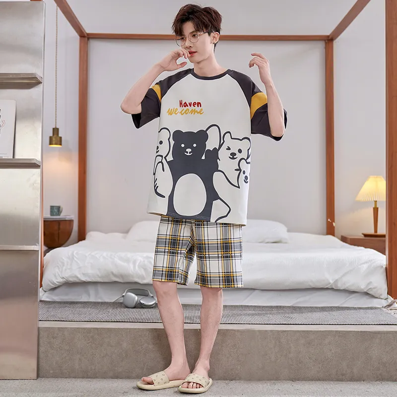 DanceBees Pajama Set Men's Standard Color-4