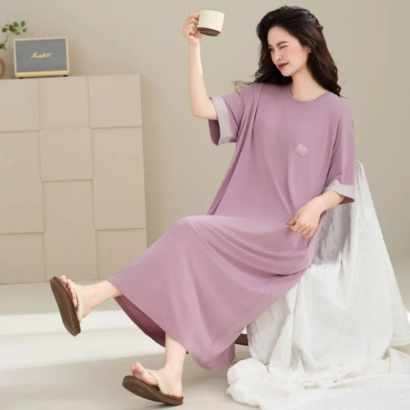 DanceBees Nightgown Women's Purple-3