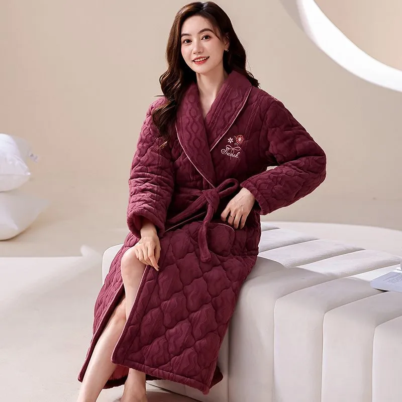 DanceBees Pajama Robe Women's Standard Color-2