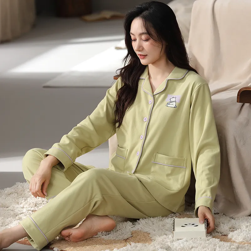 DanceBees Pajama Set Women's Green-4