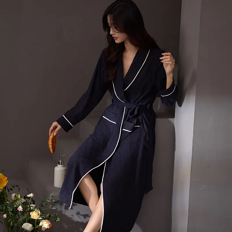 DanceBees Pajama Robe Women's Standard Color-5