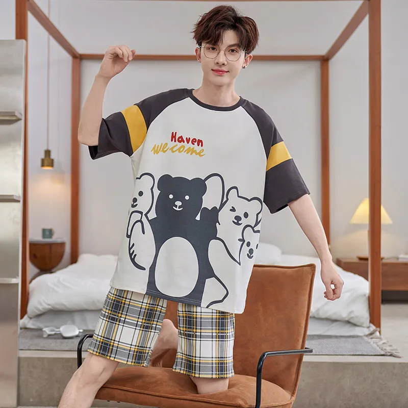 DanceBees Pajama Set Men's Standard Color-3