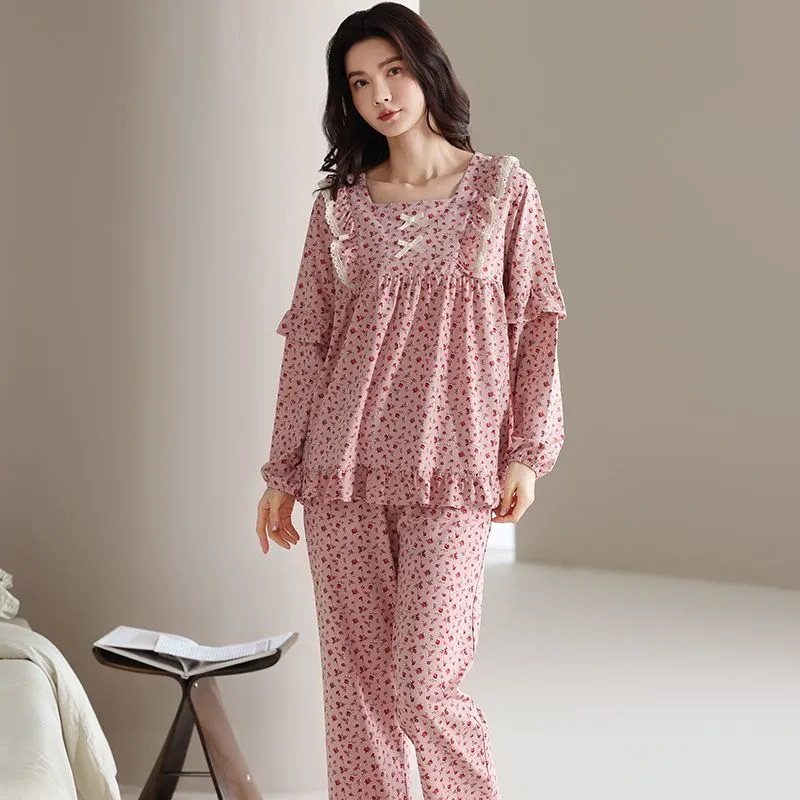 DanceBees Pajama Set Women's Pink-4