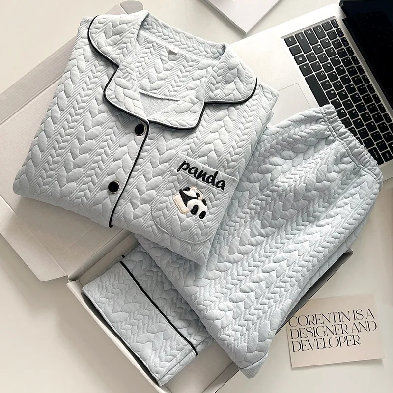DanceBees Pajama Set Women's Gray-2