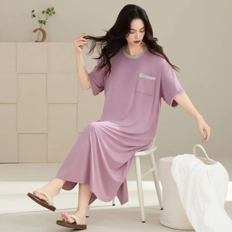 DanceBees Nightgown Women's Purple-3