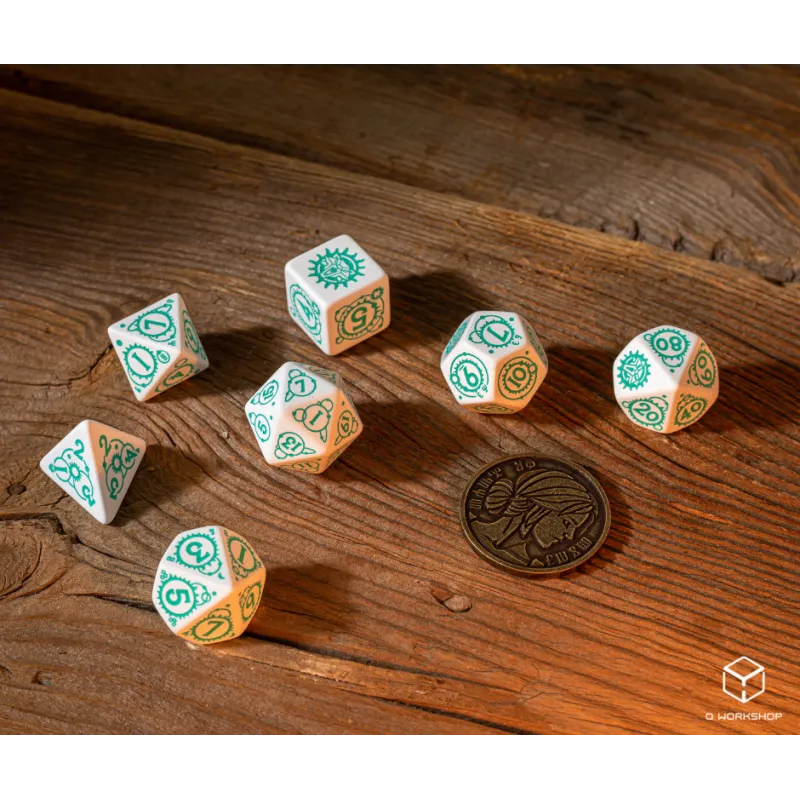 Q WORKSHOP The Witcher Dice Set . Ciri The Law Of Surprise Board Games-4